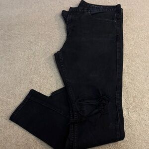 Pacsun Black Distressed Jeans